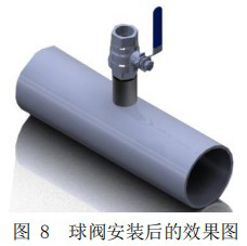 DN25熱式氣體質量流量計球閥安裝圖
